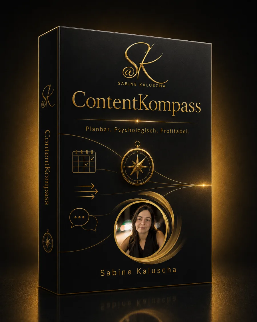 Produktbox des Onlinekurses ContentKompass von Sabine Kaluscha